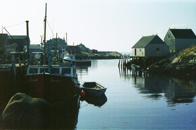 Peggy's Cove Dock, NS ›
  August 1996.