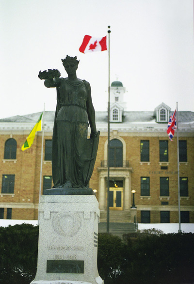 War Memorial, Prince Albert, SK › December
  2000.